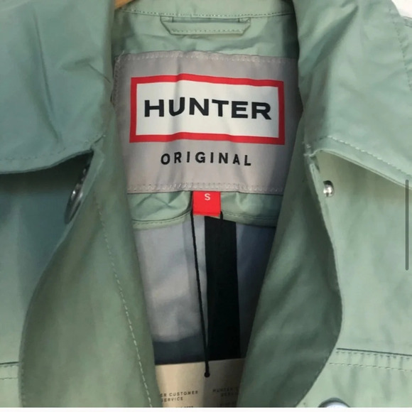 HUNTER Boots Green Rain Utility Jacket Size Small - Picture 4 of 9